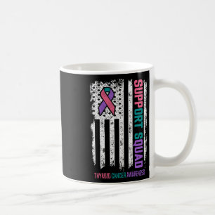 Medvetenhet om cancer i Thyroid Cancer Support Squ Kaffemugg