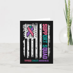 Medvetenhet om cancer i Thyroid Cancer Support Squ Kort