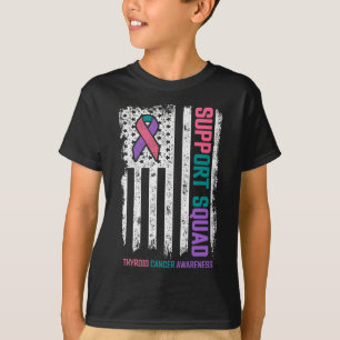 Medvetenhet om cancer i Thyroid Cancer Support Squ T Shirt