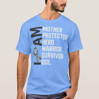 Medvetenhet om cancer jag är Mor Hero Warrio T Shirt