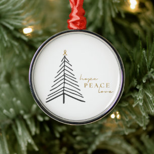 medvetenhet om cancer. Julens Helgdag Ornament
