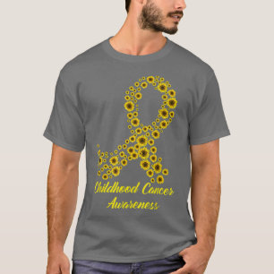 Medvetenhet om cancer Månadskostnad Gult Ri T Shirt
