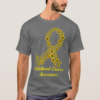Medvetenhet om cancer Månadskostnad Gult Ri T Shirt
