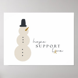 medvetenhet om cancer. Poster utskrifter för julHe