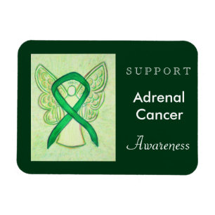 Medvetenhet om cancer Ribbon Angel Magnets Magnet