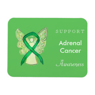Medvetenhet om cancer Ribbon Angel Magnets Magnet