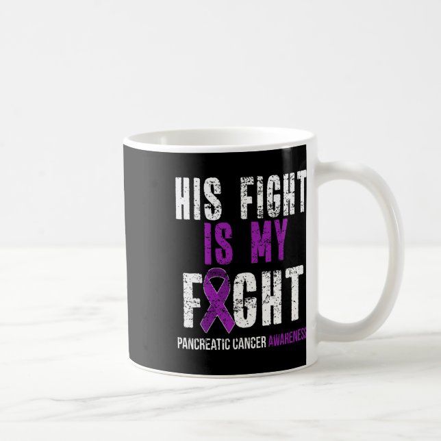 Medvetenhet om cancer Survivor Gift Lila R Kaffemugg (Höger)