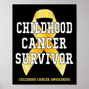 Medvetenhet om cancer Survivor T 1 Poster