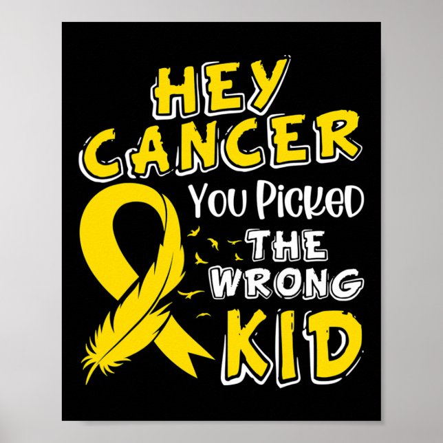 Medvetenhet om cancer Survivor Wrong Kid Supp Poster (Framsidan)