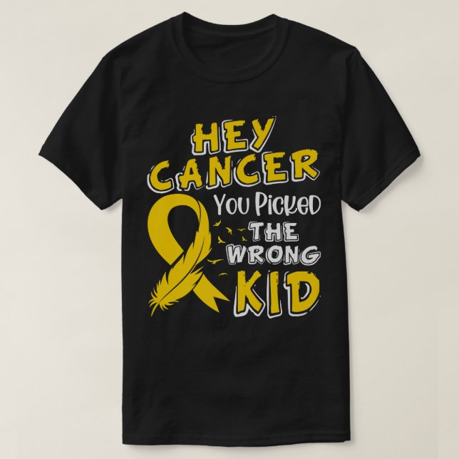 Medvetenhet om cancer Survivor Wrong Kid Supp T Shirt (Design framsida)