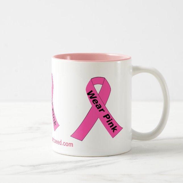 Medvetenhet om cancer Två-Tonad mugg (Höger)