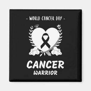 Medvetenhet om cancer - Världscancerdagen 2 Magnet