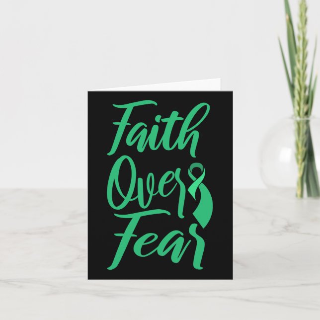 Medvetenhet om cancer Världscancerdagen Faith over Kort (Framsida)