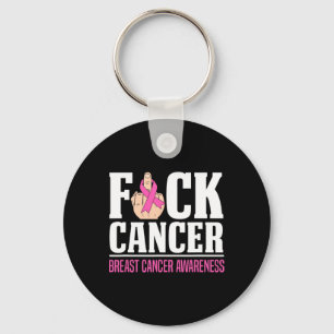 Medvetenhet om cancer vid bröstcancer nyckelring