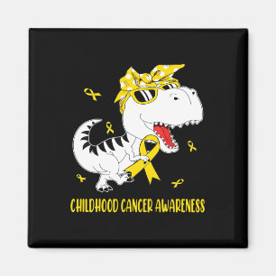 Medvetenhet om cancer vid cancer hos barn Dinosaur Magnet
