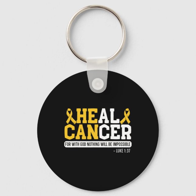 Medvetenhet om cancercancer vid cancer Månadstillä Nyckelring (Framsida)