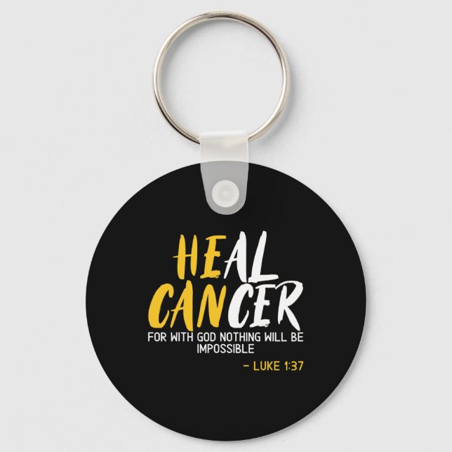 Medvetenhet om cancercancer vid cancer Månadstillä Nyckelring (Framsida)
