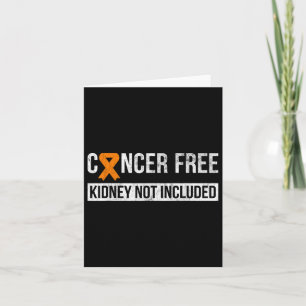 Medvetenhet om cancerfri, ej inkluderad i njurcanc kort