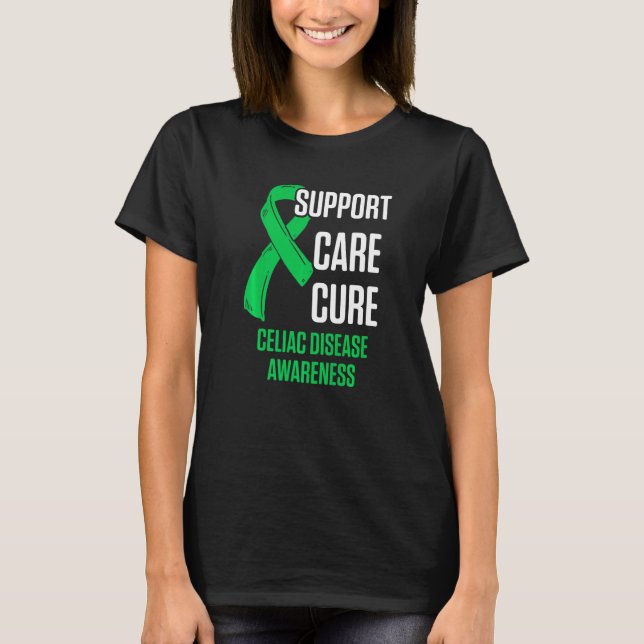 Medvetenhet om Celiac Disease Survivor Warrior 11 T Shirt (Framsida)