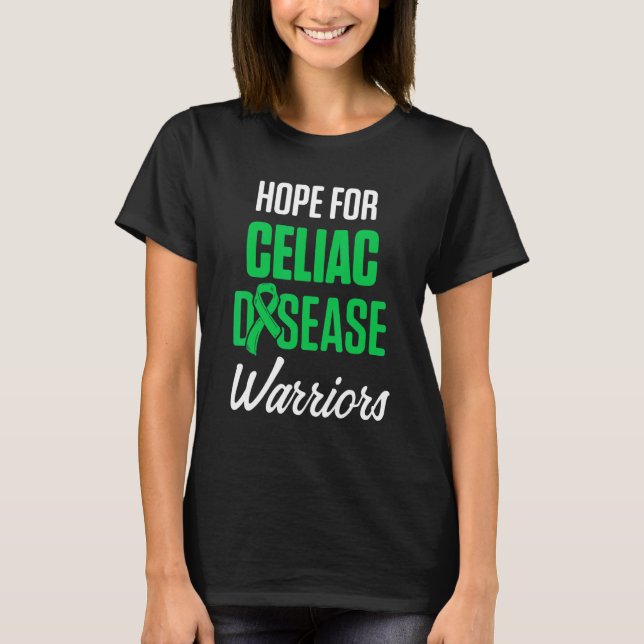 Medvetenhet om Celiac Disease Survivor Warrior 2 T Shirt (Framsida)