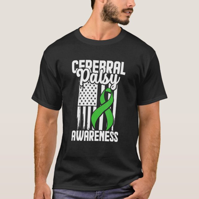 Medvetenhet om Cerebral Palsy Cp för att övervinna T Shirt (Framsida)