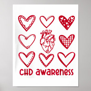 Medvetenhet om CHD hjärta Anatomisk hjärtsjukdom m Poster