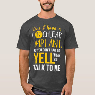 Medvetenhet om Cochlear implantat för hörselförlus T Shirt