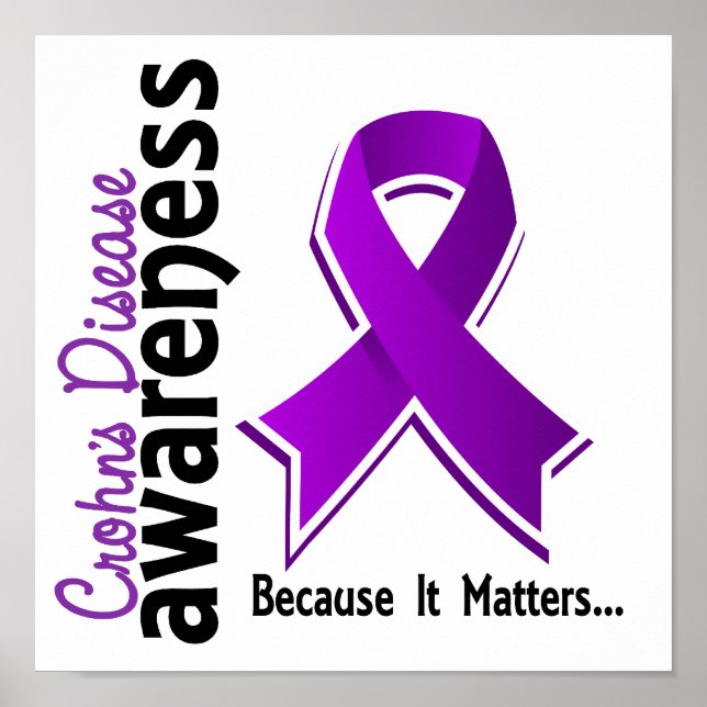 Medvetenhet om Crohns sjukdom 5 Poster (Framsidan)