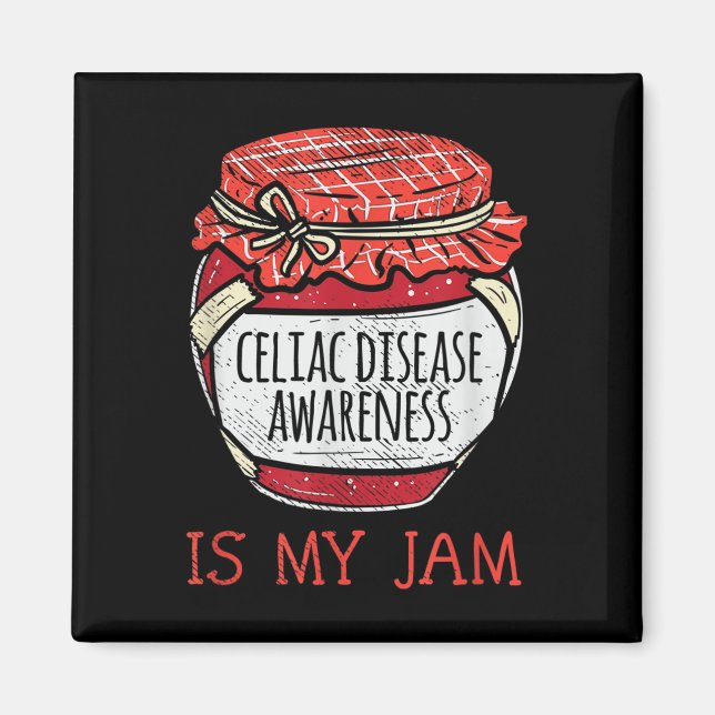 Medvetenhet om Cute Memeure Celiac Disease Support Magnet (Framsidan)