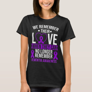 Medvetenhet om demenssjukdomar Kom ihåg Kärlek R T Shirt