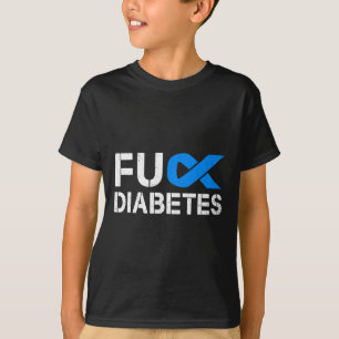 Medvetenhet om diabetes band typ 1 två T1D T Shirt