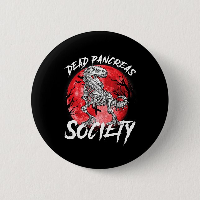 Medvetenhet om diabetes Dead Pancreas Society Hall Knapp (Framsida)