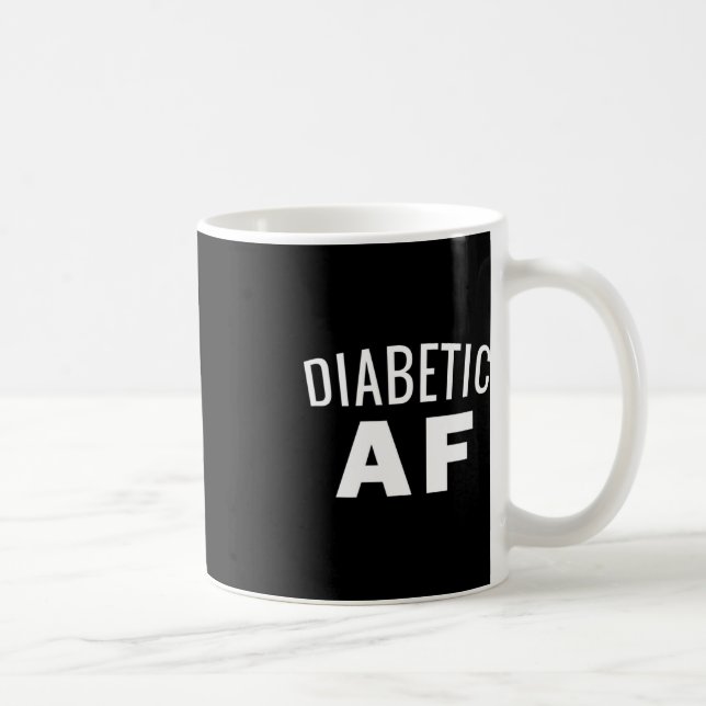 Medvetenhet om diabetes - diabetes AF Insulin Powe Kaffemugg (Höger)
