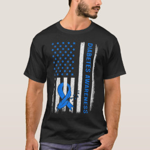 Medvetenhet om diabetes hos barn typ 1 Amerikanska T Shirt