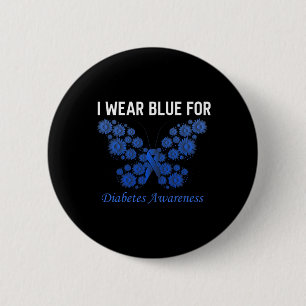 Medvetenhet om diabetes i november, bära blue hope knapp