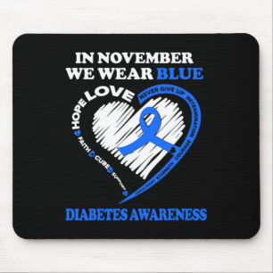 Medvetenhet om diabetes I november Bäror vi blått Musmatta