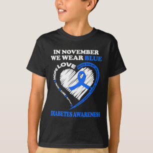 Medvetenhet om diabetes I november Bäror vi blått T Shirt