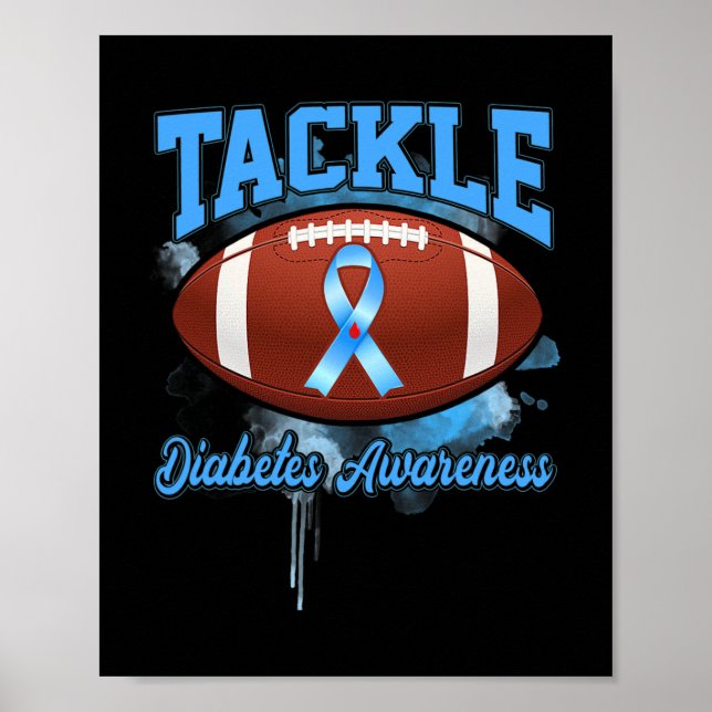 Medvetenhet om diabetes i samband med fotboll poster (Framsidan)