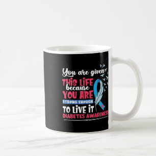 Medvetenhet om diabetes kaffemugg