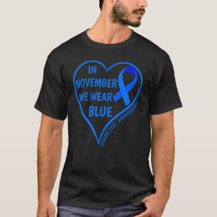 Medvetenhet om diabetes Månad T1D T2D I november i T Shirt
