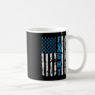 Medvetenhet om diabetes N USA flagga som är utsatt Kaffemugg