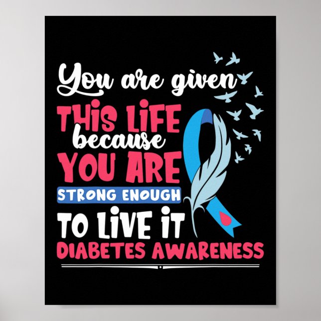 Medvetenhet om diabetes poster (Framsidan)