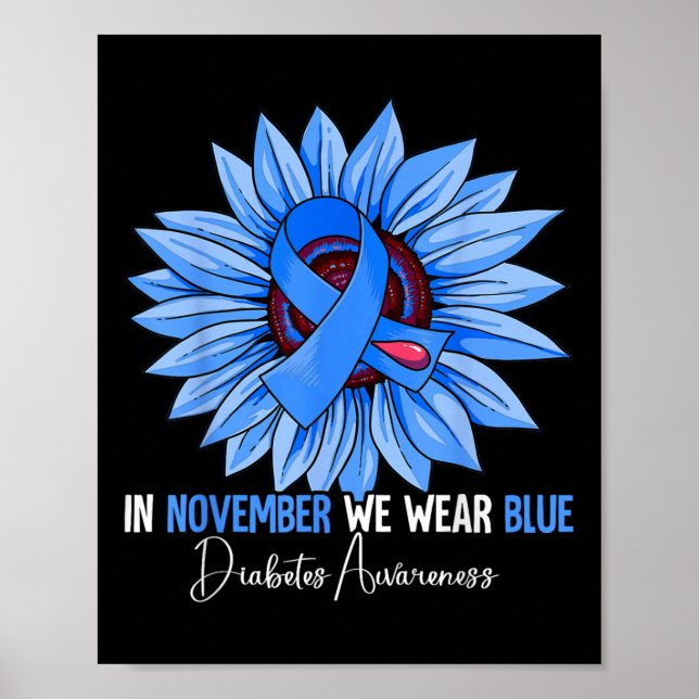 Medvetenhet om diabetes poster (Framsidan)