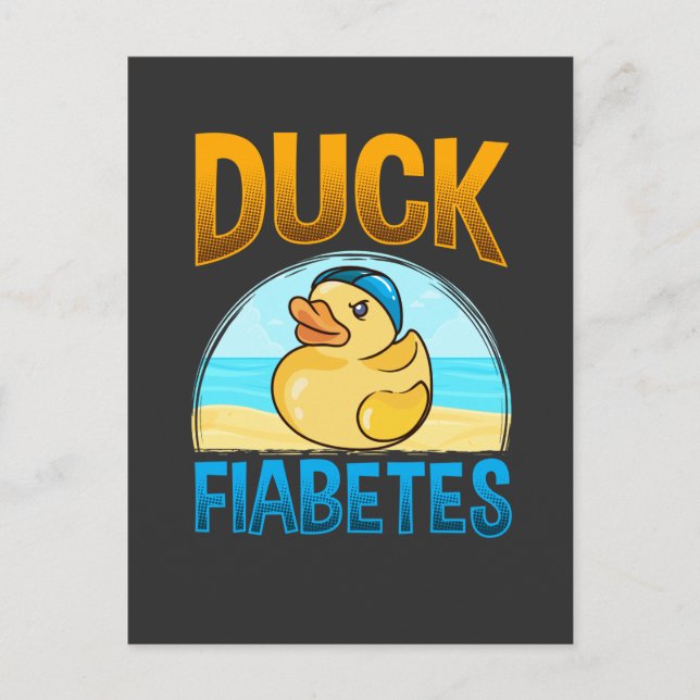 Medvetenhet om diabetes T1D Sjukvård vid diabetes Vykort (Framsida)