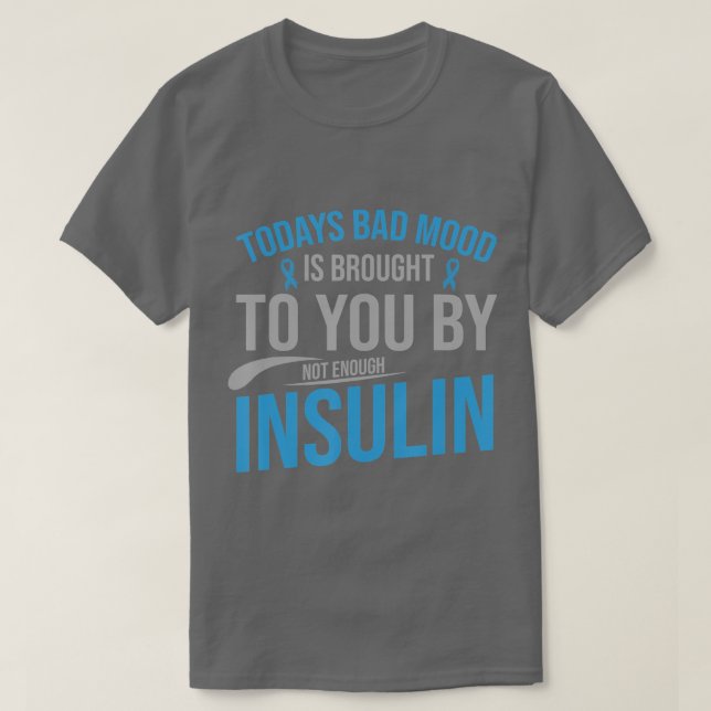Medvetenhet om diabetes typ 1 2 - diabetes T1D2D T Shirt (Design framsida)
