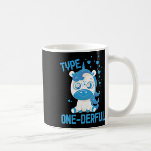 Medvetenhet om diabetes typ 1 - diabetes T1d Kaffemugg