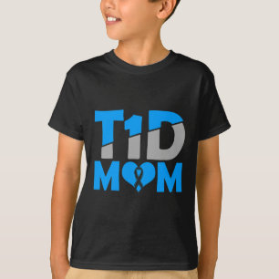 Medvetenhet om diabetes typ 1 - diabetes T1D Mamma T Shirt