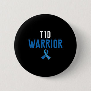 Medvetenhet om diabetes typ 1 - Diabetiker T1d War Knapp
