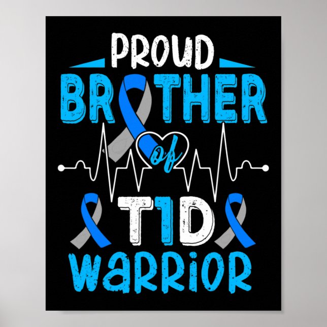 Medvetenhet om diabetes typ 1 Insuli Poster (Framsidan)
