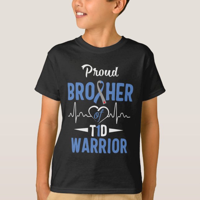 Medvetenhet om diabetes typ 1 Insuli T Shirt (Framsida)